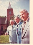 Duda Brothers in front of St. Luke's Church, c. early 1960s