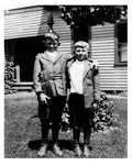 Young brothers, John Duda and Andrew Duda, Jr. c.1916, Enhanced Image