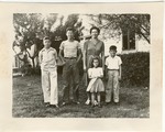 Katie Duda with children: Walter Duda, Edward Duda, Katherine Martha Duda and Luther Duda. c.1947, Original Image