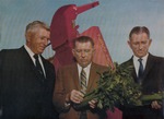 Duda brothers display celery from their farm, 1970., Enhanced Image