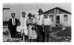 Paul Lukas Family c.1926, near their new home, Black and White