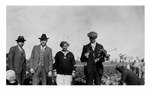 Inspecting Celery crops on Lukas farm, c.1930s, Black and White
