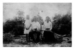Paul,Sr. and his wife,  Maria  with Mary and young Paul, c.1920, Black and White