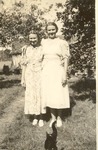 Elizabeth Mikler and sister, Mary Mikler. 1930s., Original