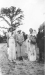 Bride, Elizabeth Mikler Duda, with parents and sister, July 9, 1939, Original