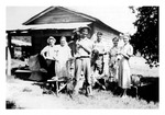 Cookout at the home of Michael Mikler. Mid-1930s, Black and White
