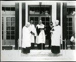 Dedication ceremony on steps of Lutheran Haven. May 30,1948, Original