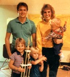 Vicar Wally Arp and Family in 1987