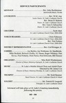 Funeral service program: Rev. E.J. Rossow. May 9, 2005