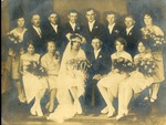 Two photos of the Wedding of John Duda and Katherine (Katie) Mikler, June,1928, Original