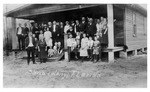 Mary Lukas' confirmation celebration. July 20,1924, Black and White