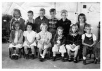 Class of twelve schoolchildren, c. 1946
