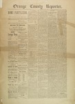 Orange County Reporter, October 23, 1884 by Orange County Reporter