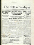 Sandspur, Vol. 22 No. 14, February 5, 1921. by Rollins College