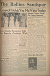 Sandspur, Vol. 63 No. 26, May 02, 1958 by Rollins College