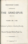 Sandspur, Vol. 08, No. 01, 1902 by Rollins College