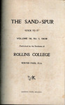Sandspur, Vol. 14, No. 01, 1908 by Rollins College