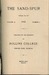 Sandspur, Vol. 16, No. 01, 1910 by Rollins College