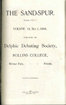 Sandspur, Vol. 11, No. 01, 1904 by Rollins College