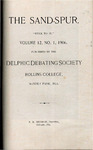 Sandspur, Vol. 12, No. 01, 1906 by Rollins College