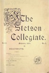 The Stetson Collegiate, Vol. 05, No. 05, February, 1895 by Stetson University