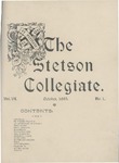 The Stetson Collegiate, Vol. 06, No. 01, October, 1895 by Stetson University