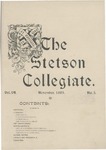 The Stetson Collegiate, Vol. 06, No. 02, November, 1895 by Stetson University