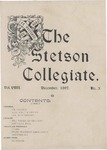 The Stetson Collegiate, Vol. 08, No. 03, December, 1897 by Stetson University