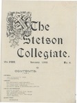 The Stetson Collegiate, Vol. 08, No. 04, January, 1898 by Stetson University