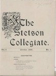 The Stetson Collegiate, Vol. 09, No. 01, October, 1898 by Stetson University