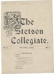 The Stetson Collegiate, Vol. 09, No. 03, December, 1898 by Stetson University