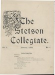 The Stetson Collegiate, Vol. 09, No. 04, January, 1899 by Stetson University