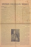 Stetson Collegiate, Vol. 31, No. 1, September 26, 1922 by Stetson University