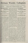 Stetson Weekly Collegiate, Vol. 18, No. 09, December 6, 1905 by Stetson University