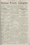 Stetson Weekly Collegiate, Vol. 18, No. 12, January 24, 1906 by Stetson University
