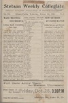Stetson Weekly Collegiate, Vol. 19, No. 03, October 24, 1906 by Stetson University