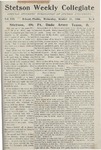 Stetson Weekly Collegiate, Vol. 19, No. 04, October 31, 1906 by Stetson University