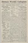 Stetson Weekly Collegiate, Vol. 19, No. 09, December 5, 1906 by Stetson University