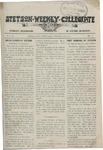 Stetson Weekly Collegiate, Vol. 20, No. 01, October 16, 1907 by Stetson University