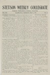 Stetson Weekly Collegiate, Vol. 21, No. 25, May 6, 1909