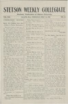 Stetson Weekly Collegiate, Vol. 21, No. 26, May 13, 1909 by Stetson University