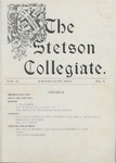 The Stetson Collegiate, Vol. 11, No. 05, February, 1901 by Stetson University