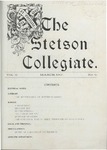 The Stetson Collegiate, Vol. 11, No. 06, March, 1901 by Stetson University