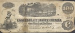 One Hundred Dollar Bill of the Confederate States of America, 1862