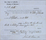 1859 Florida Court Indictment.