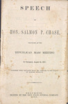 Speech of Hon. Salmon P. Chase by Salmon P. Chase