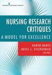 Nursing Research Critiques : A Model for Excellence, 1st Edition