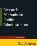 Research Methods for Public Administrators, 3rd Edition