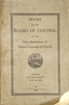 Report of the Board of Control: 1920. by Florida. Board of Control