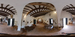360 view of the interior space at Museo Gauchesco showcasing traditional gaucho artifacts and cultural items by Wendy Howard